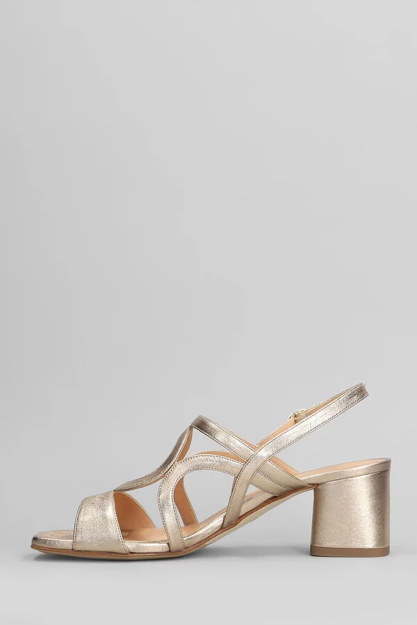 Sandals In Copper Leather - Image 3