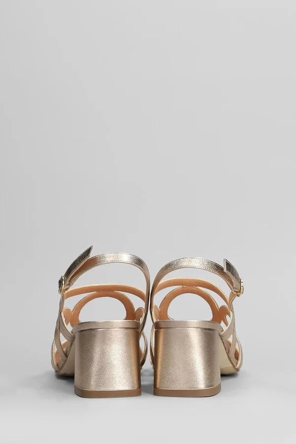 Sandals In Copper Leather - Image 4