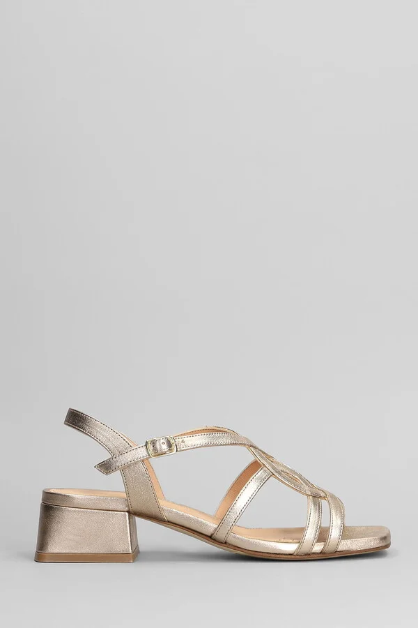 Sandals In Copper Leather