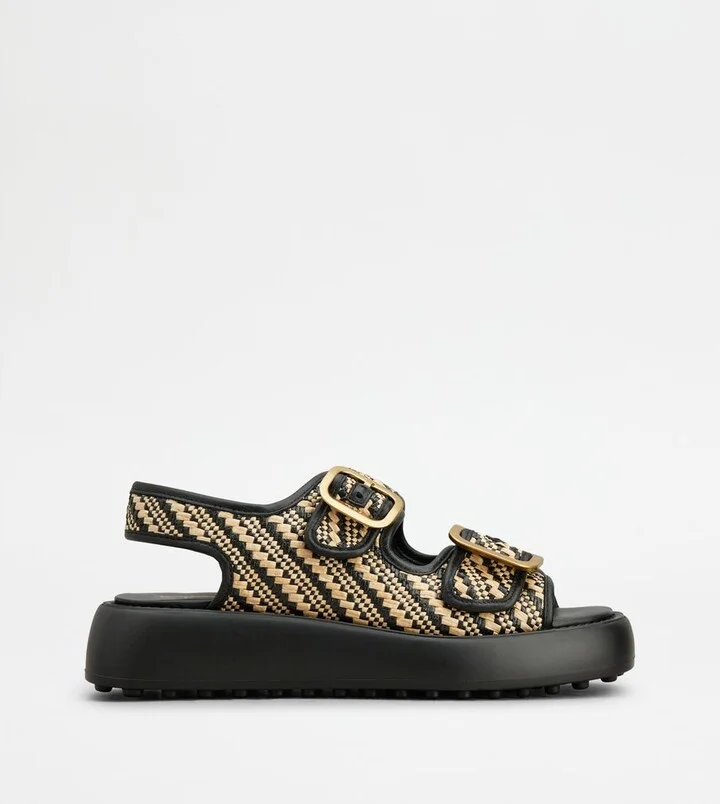 Sandals in Fabric