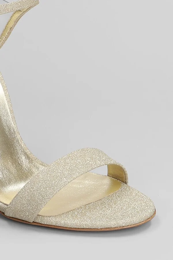 Sandals In Gold Glitter - Image 5