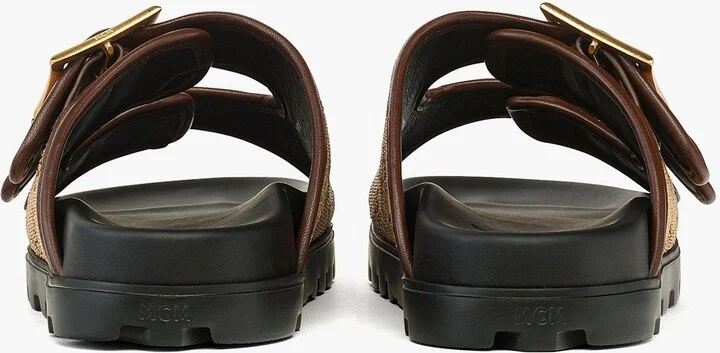 Sandals in Lauretos Raffia Jacquard - Image 3