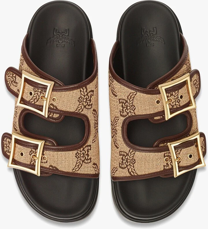 Sandals in Lauretos Raffia Jacquard - Image 5