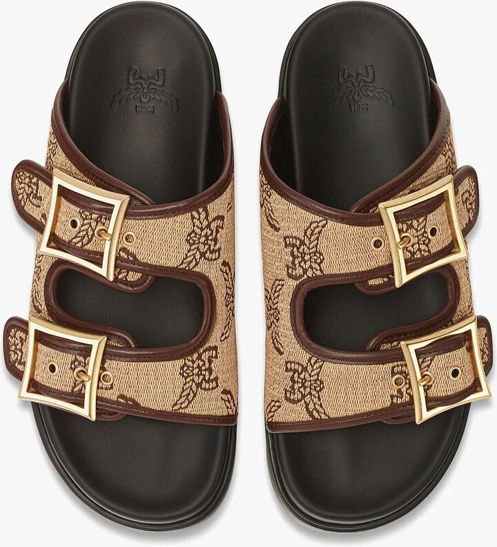 Sandals in Lauretos Raffia Jacquard - Image 5