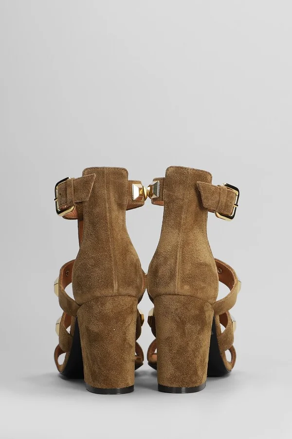 Sandals In Leather Color Suede - Image 4