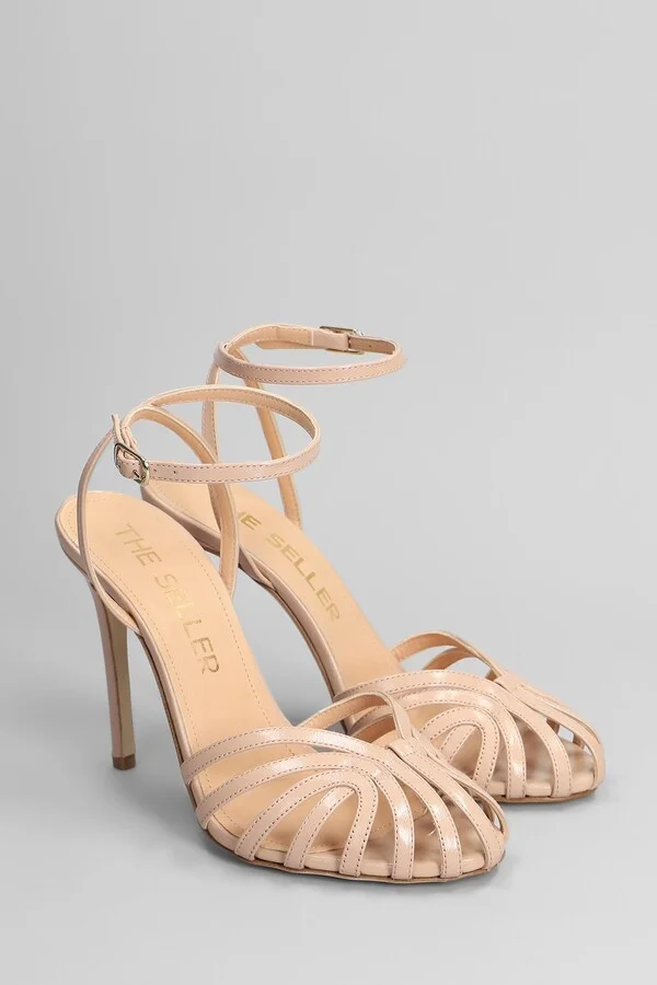 Sandals In Powder Leather - Image 2