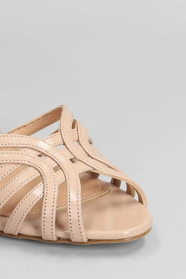 Sandals In Powder Leather - Image 5