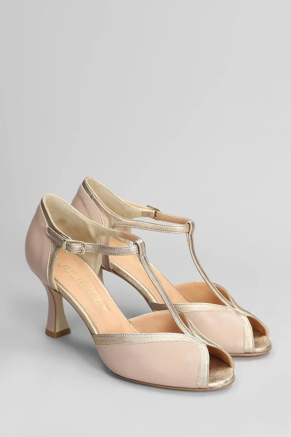 Sandals In Powder Leather - Image 2