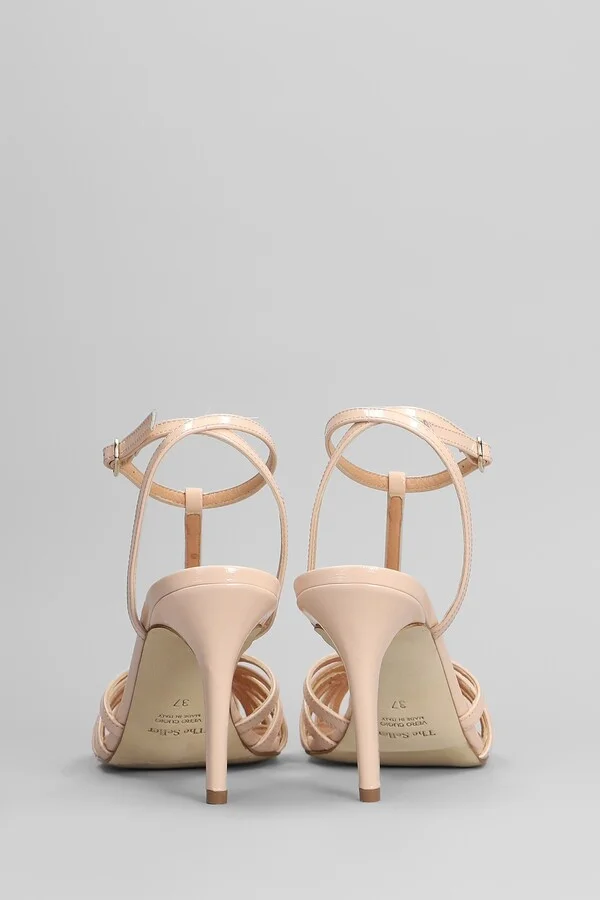 Sandals In Powder Patent Leather - Image 4