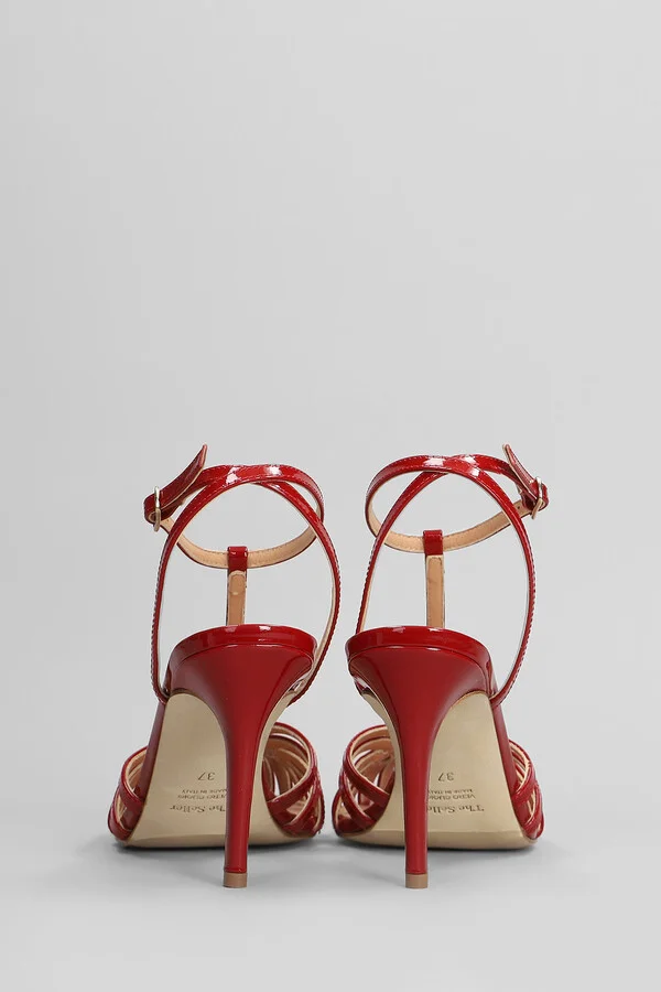 Sandals In Red Patent Leather - Image 4