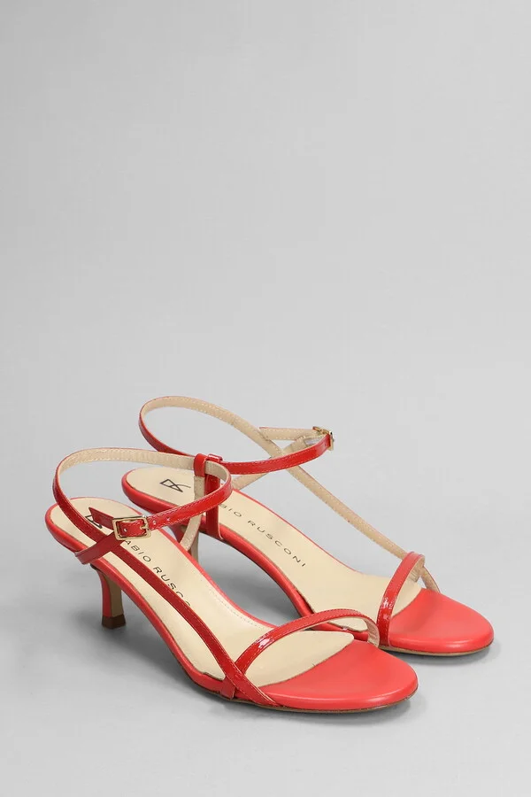 Sandals In Red Patent Leather - Image 2