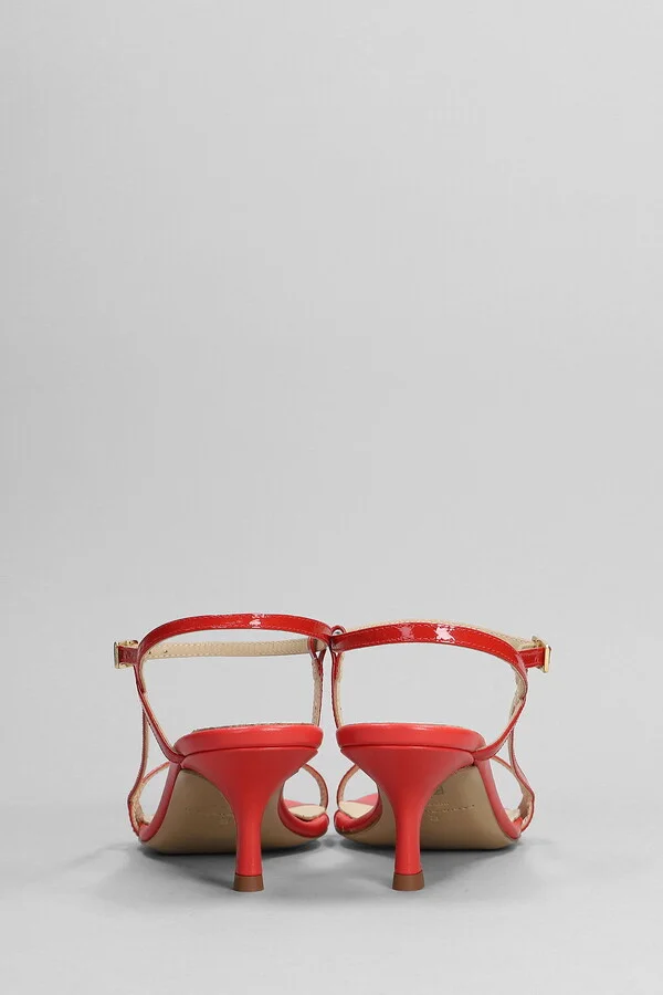 Sandals In Red Patent Leather - Image 4