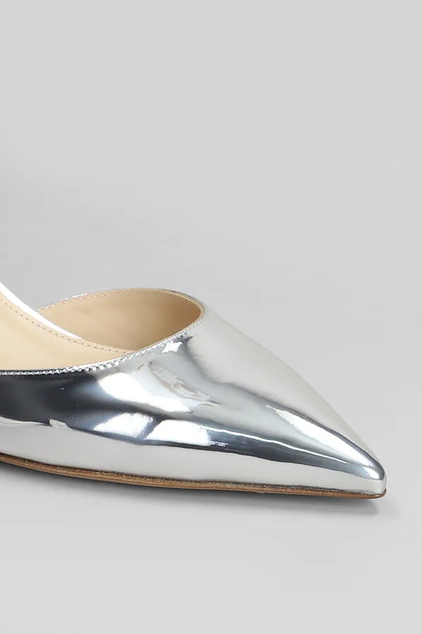 Sandals In Silver Leather - Image 5