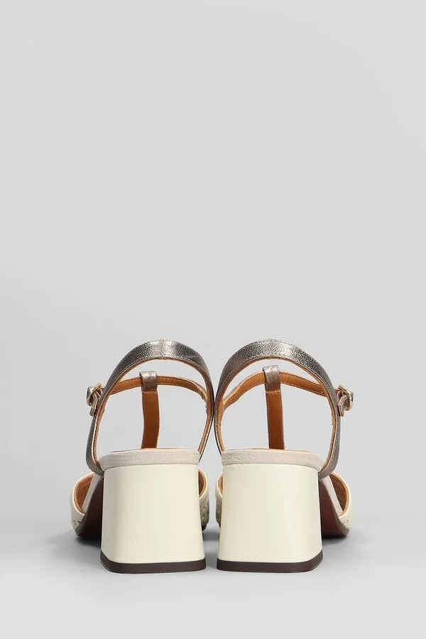 Sandals In White Leather - Image 4