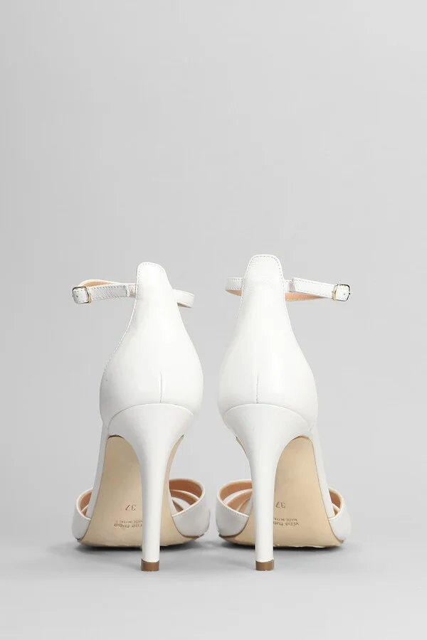 Sandals In White Leather - Image 4