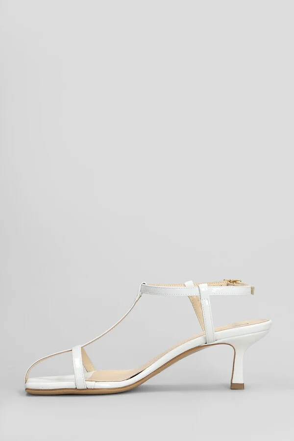 Sandals In White Leather - Image 3
