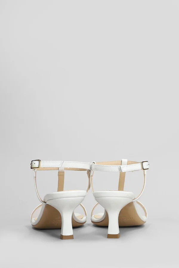 Sandals In White Leather - Image 4