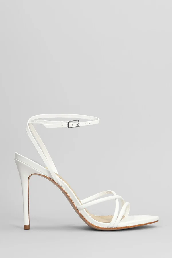 Sandals In White Leather