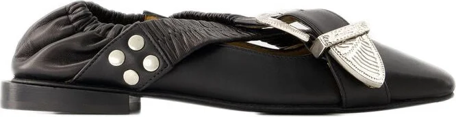 Sandals - Leather - Black
