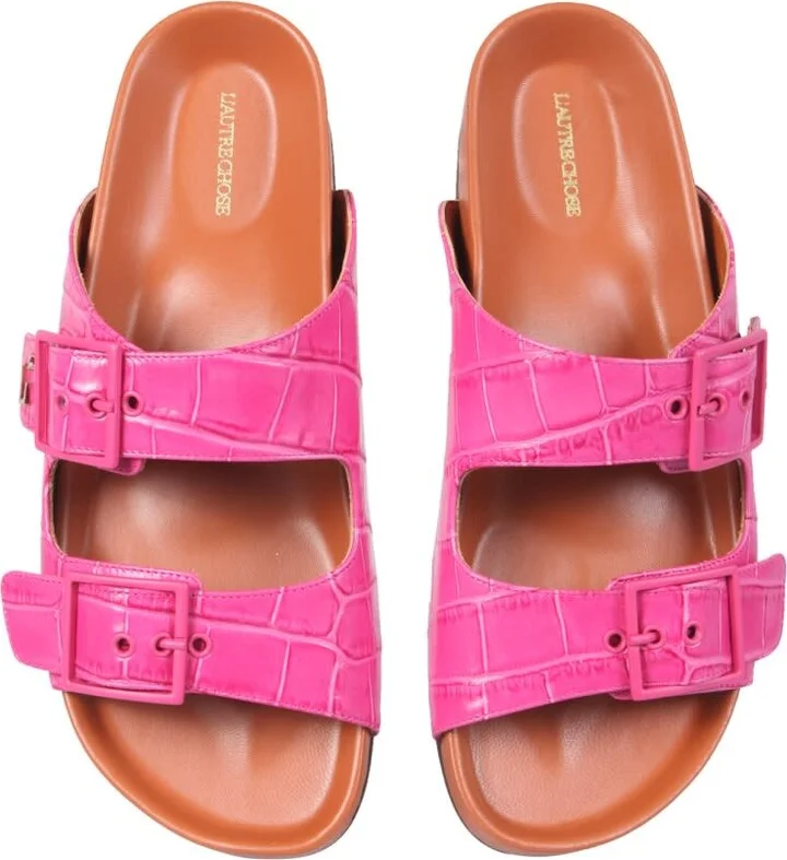 Sandals With Coconut Print Leather - Image 2