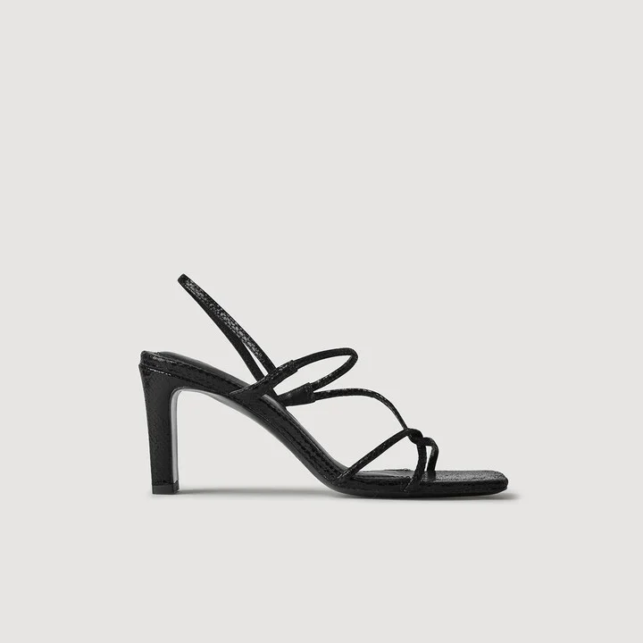 Sandals with narrow straps