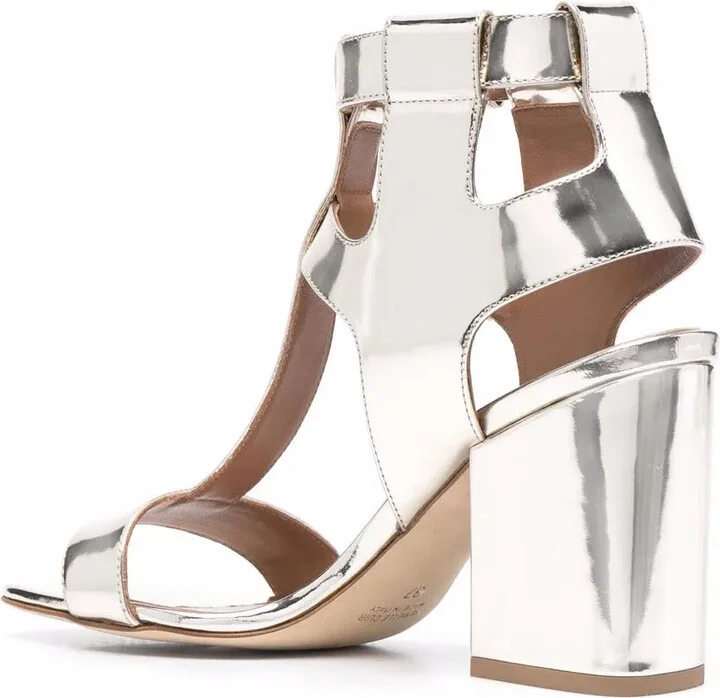 Sandra 90mm metallic sandals - Image 3