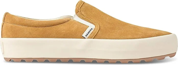 Sandro Leather Slip On Shoes