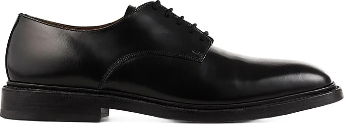 Sandro Men's Glazed Leather Derby Shoes