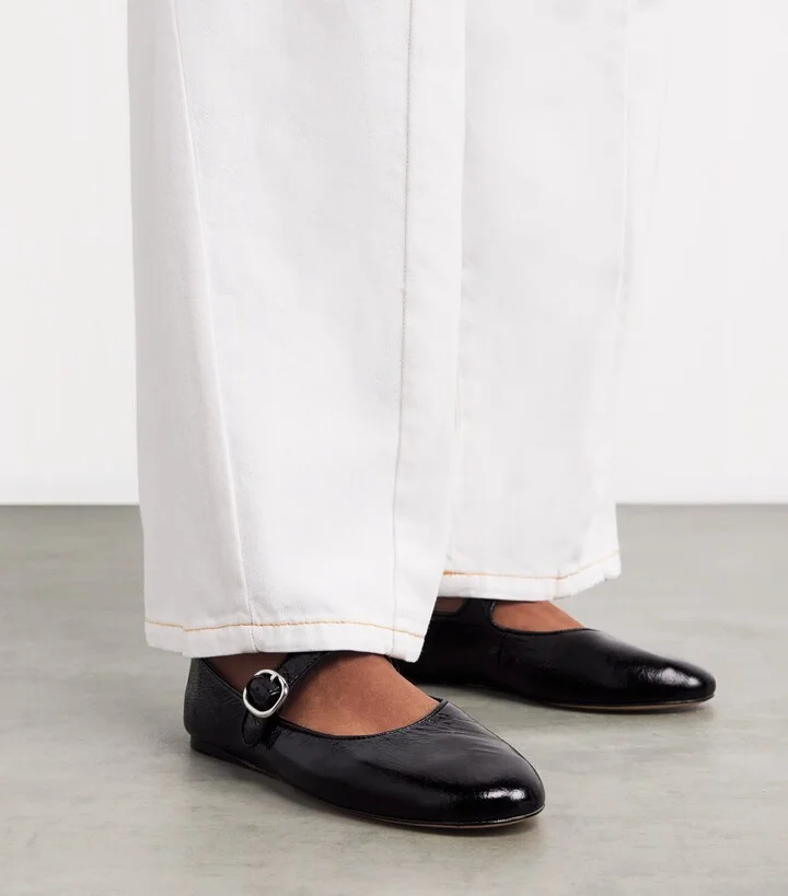 Sandro Paris Leather Ballet Flats - Image 2