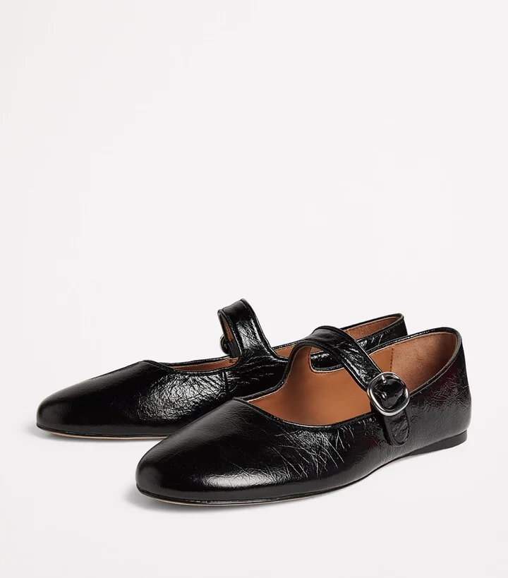 Sandro Paris Leather Ballet Flats - Image 3