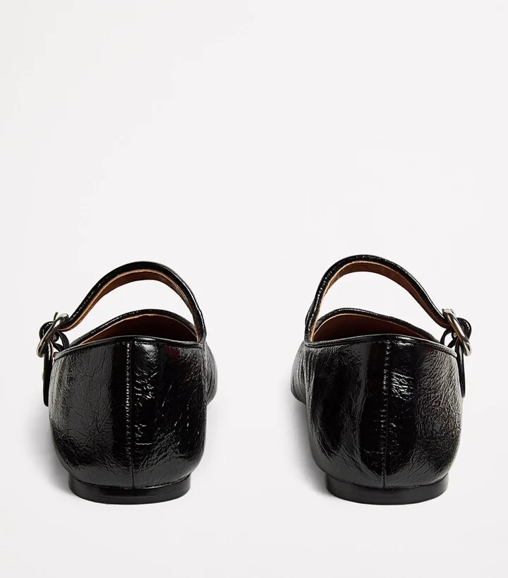 Sandro Paris Leather Ballet Flats - Image 4