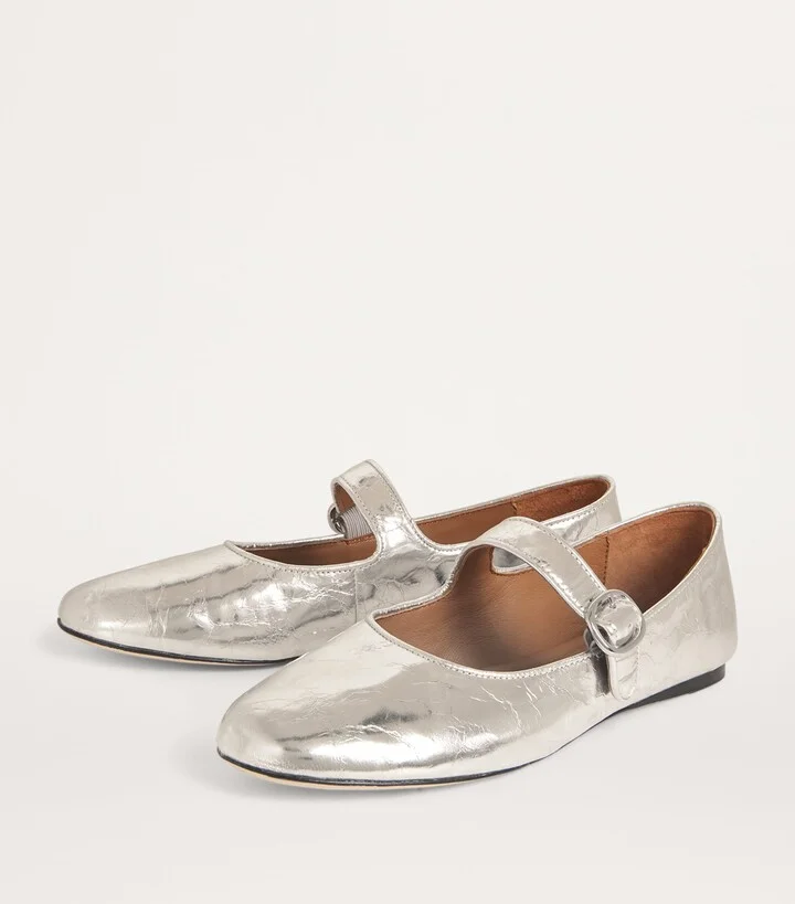 Sandro Paris Leather Ballet Flats - Image 3