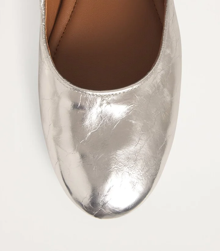 Sandro Paris Leather Ballet Flats - Image 5