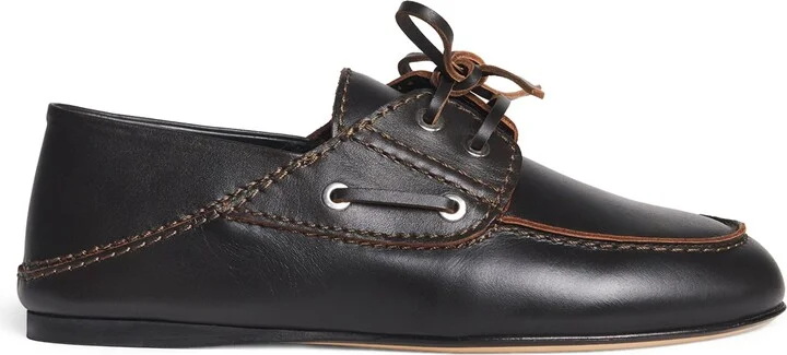 Sandro Paris Leather Boat Shoes
