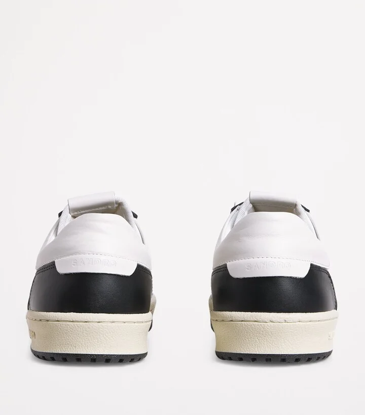 Sandro Paris Leather Cross Sneakers - Image 4