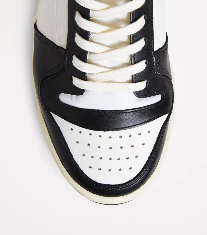 Sandro Paris Leather Cross Sneakers - Image 5