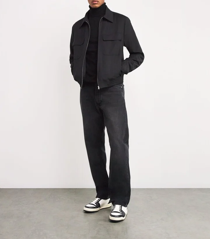 Sandro Paris Leather Cross Sneakers - Image 6