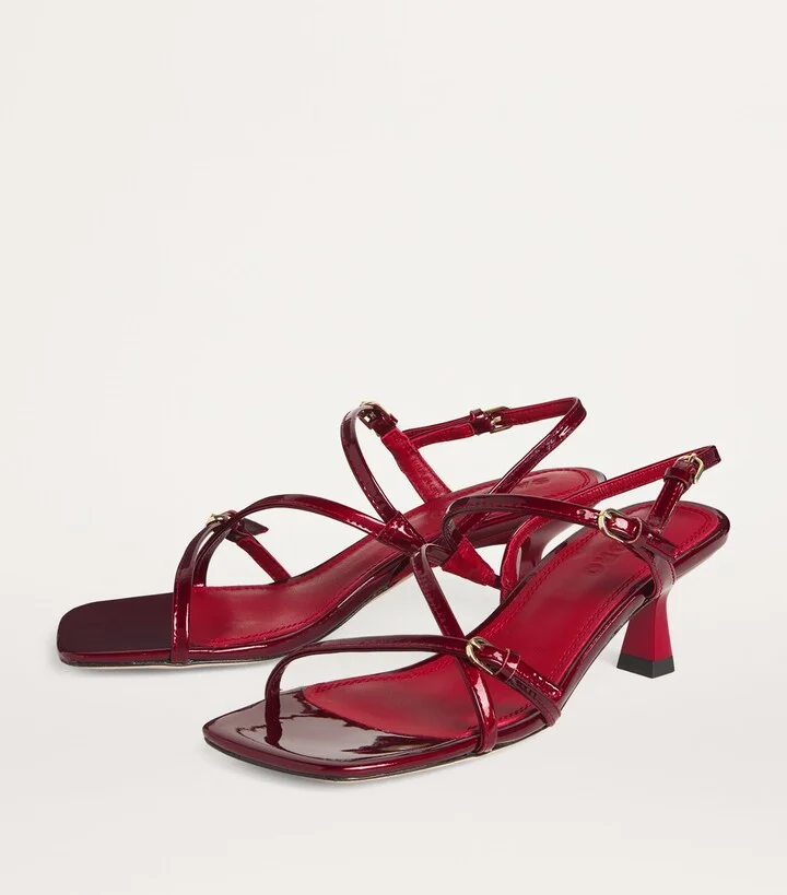 Sandro Paris Leather Heeled Sandals 65 - Image 2