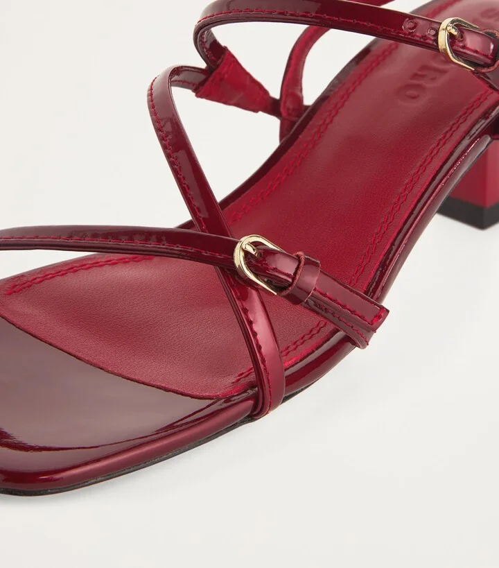 Sandro Paris Leather Heeled Sandals 65 - Image 5