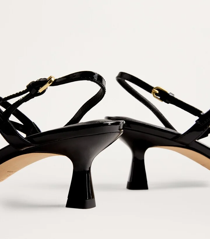 Sandro Paris Leather Heeled Sandals - Image 5