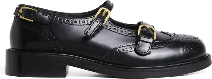 Sandro Paris Leather Mary Jane Derby Shoes
