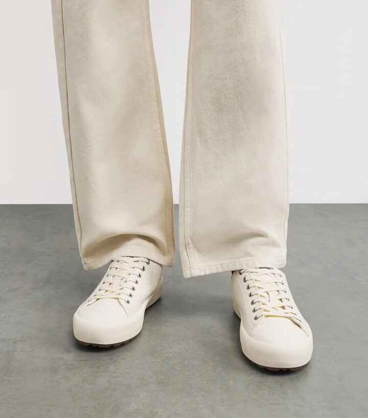 Sandro Paris Leather Vulca Sneakers - Image 2