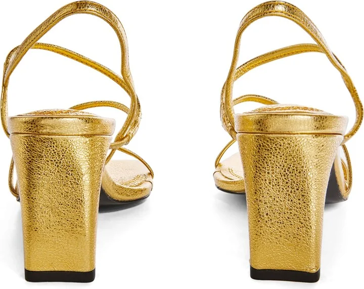 Sandro Paris Metallic Faye Sandals 70 - Image 3