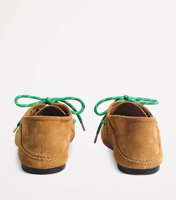 Sandro Paris Suede Boat Shoes - Image 4