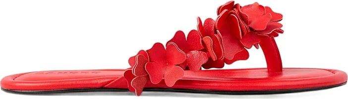 Sandro Women's Flower Embellished Slide Sandals