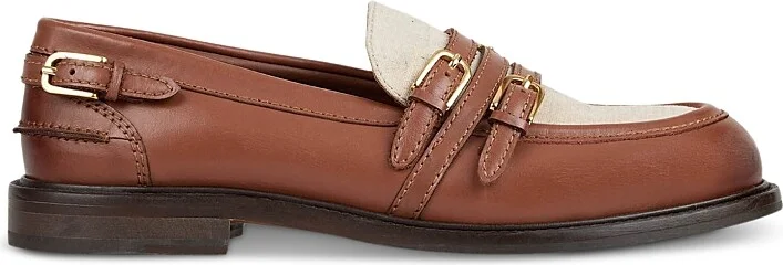 Sandro Women's Shiny Leather Buckled Loafers