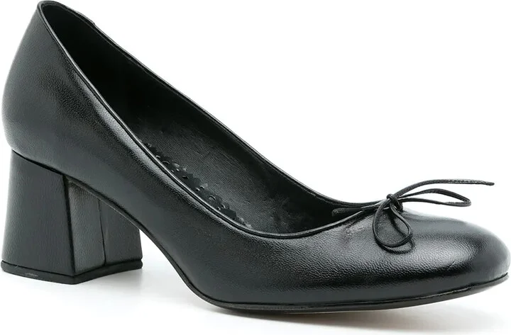 Sandy leather pumps - Image 2