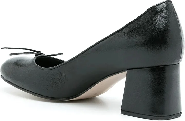 Sandy leather pumps - Image 3