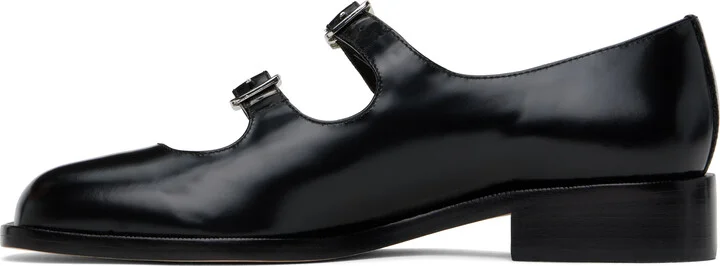 Sandy Liang Black Double Strap Ballerina Flats - Image 3