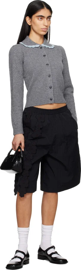 Sandy Liang Black Double Strap Ballerina Flats - Image 5